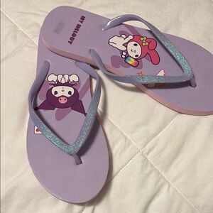 My Melody Purple Flip Flops